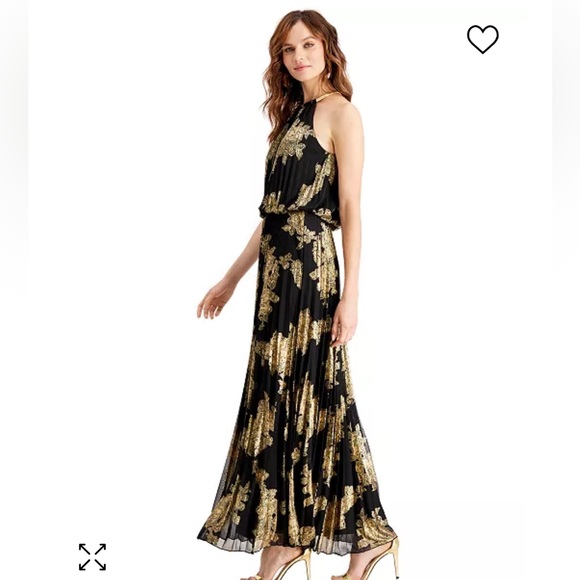 MSK
Metallic-Print Pleated Blouson Gown size 6 brand new - Picture 5 of 12